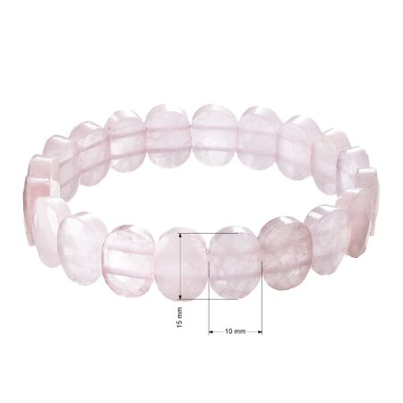 Náramek s minerálními kameny růženín 43057.3