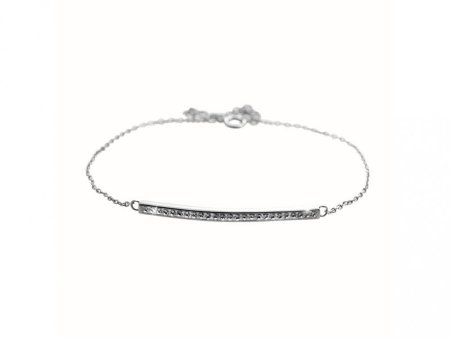 Stříbrný náramek s přívěskem s krystaly Swarovski Elements Čirý