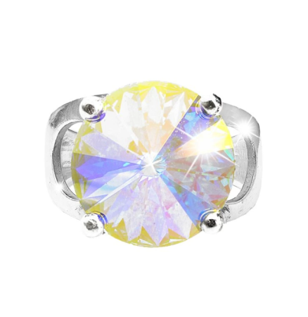 Prsten se Swarovski Elements Rivoli Krystal AB 12mm