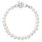 Perlový náramek z pravých říčních perel bílý 23006.1