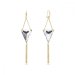 Náušnice číre so Swarovski Elements Trident KWG327118C Krystal