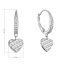 Stříbrné náušnice se zavěšeným srdíčkem 11607.1