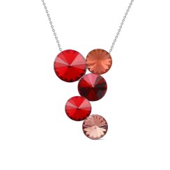 Náhrdelník so Swarovski Elements Lollipop NK1122LSI Light Siam