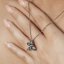 Strieborný prívesok s kryštálmi Swarovski fialová vážka 34211.5 Paradise Shine