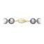 Perlový náhrdelník z říčních perel se zapínáním ze 14 karátového zlata 922028.3/9271A grey
