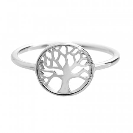 Stříbrný prsten s motivem stromu života