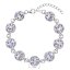 Strieborný náramok so Swarovski kryštálmi fialový 33048.3 Violet