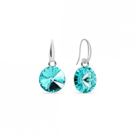 Náušnice Rivoli sa Swarovski Elements Candy KW112212LTU Light Turquoise 10 mm