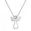 Strieborný náhrdelník anjel sa Swarovski kryštálom 32080.1 Krystal