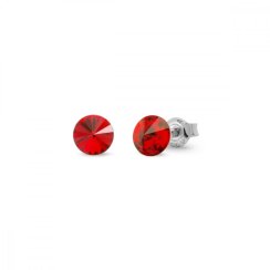 Náušnice červené Rivoli so Swarovski Elements Sweet Candy Studs K1122SS29LSI light siam 6 mm