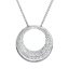 Strieborný náhrdelník s krištáľmi Preciosa biely 32026.1 Kryštál