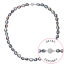 Perlový náhrdelník z říčních perel se zapínáním z bílého 14 karátového zlata 822027.3/9272B peacock