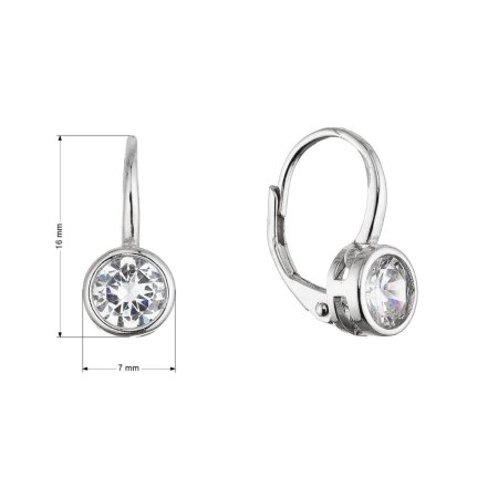 Stříbrné visací náušnice 11618.1