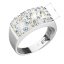 Strieborný prsteň s kryštálmi Swarovski modrý 35014.3 Light sapphire