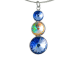 Přívěsek Rivoli se Swarovski Elements s třemi křišťály Light Sapphire