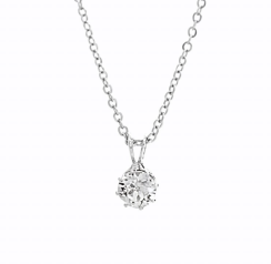 Náhrdelník číry okrúhly s kryštálmi Swarovski Elements Kryštál