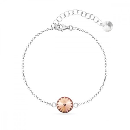 Náramok ružový sa Swarovski Elements Candy B1122SS47VR Vintage Rose