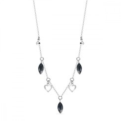 Náhrdelník černý se Swarovski Elements Euphoria NROLO22017GT Graphite