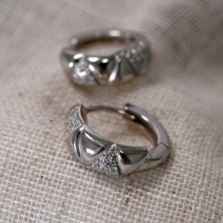 Strieborné ozdobné kruhy 11765.1