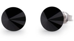 Náušnice Rivoli so Swarovski Elements Sweet Candy Studs K1122SS39J jet 8 mm
