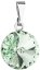 Přívěsek zelený Rivoli se Swarovski Elements Chrysolite 12 mm