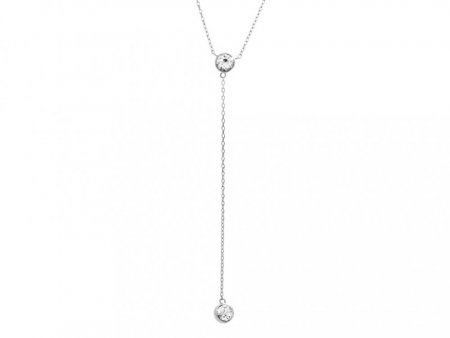 Stříbrný řetízkový náhrdelník Swarovski Elements Krystal