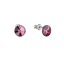 Náušnice Rivoli so Swarovski Elements Ametyst 8 mm