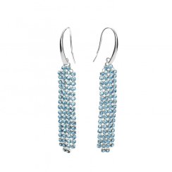 Náušnice modré sa Swarovski Elements Classy KWMESH4AQ Aqua