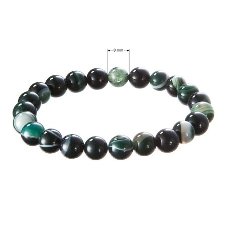 Náramek s minerálními kameny nefrit 43056.3