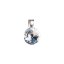 Stříbrný přívěsek s krystaly Swarovski bílý kulatý-rivoli 34112.1 Krystal
