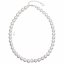 Perlový náhrdelník s křišťály Preciosa 32011.1 Bílá