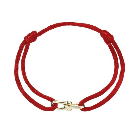 Kabbalah náramok s pozlátenou ozdobou 13094.3 red