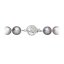 Perlový náhrdelník z riečnych perál so zapínaním z bieleho 14 karátového zlata 822028.3/9270B grey
