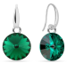Náušnice Rivoli sa Swarovski Elements Candy KW112212EM Emerald 10 mm