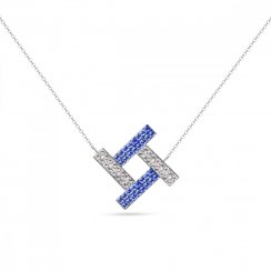 Náhrdelník modrý so Swarovski Elements Sol NFMP4CSA Sapphire