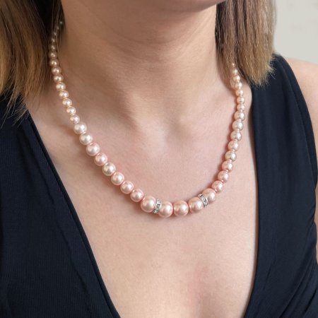 Perlový náhrdelník so Swarovski Elements 32036.3 Rosaline
