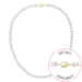Perlový náhrdelník z riečnych perál so zapínaním zo 14 karátového zlata 922001.1/9268A biely