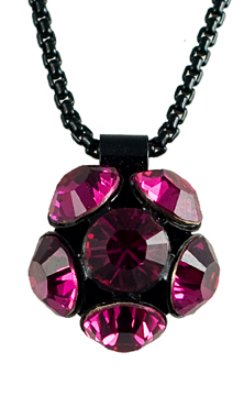 Náhrdelník sa Swarovski Elements kvetinka Ružový