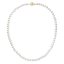 Perlový náhrdelník z riečnych perál so zapínaním zo 14 karátového zlata 922001.1/9270A biely