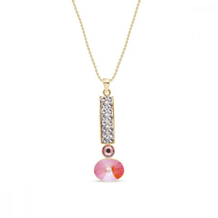 Náhrdelník oranžový sa Swarovski Elements Lingo NGFM4122COGD Orange  Glow DeLite