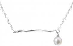 Perlový náhrdelník z pravých říčních perel bílý 22022.1