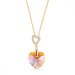 Náhrdelník zlatý so Swarovski Elements Amore NCSG622814LCTSH Light Colorado Topaz Shimmer