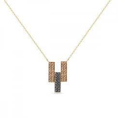 Náhrdelník šedý so Swarovski Elements Twilight NGFMP3GSSN Silver Night