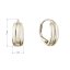 Pozlacené stříbrné náušnice kruhy 61071