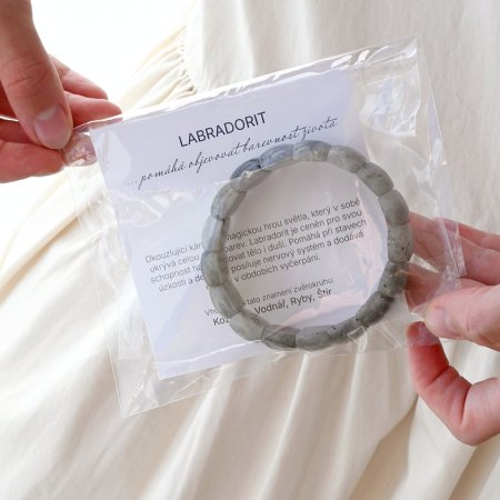 Náramok s minerálnymi kameňmi labradorit 43058.3