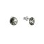 Náušnice Rivoli so Swarovski Elements Black Diamond 8 mm