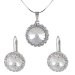 Souprava se Swarovski Elements kolečko Krystal 16 mm