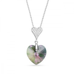 Náhrdelník fialovo-zelený se Swarovski Elements Spirit NCN622818PS Paradise Shine