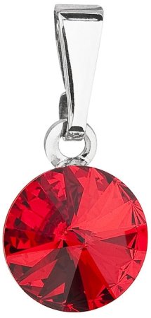 Přívěsek červený Rivoli se Swarovski Elements Light Siam 8 mm