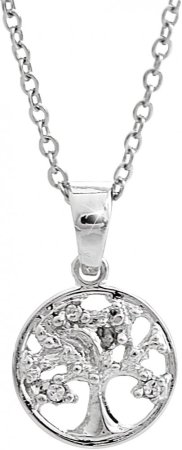 Náhrdelník číry so Swarovski Elements Strom Krystal